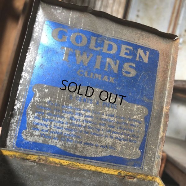 画像7: Vintage Advertising Tin Can GOLDEN TWIN'S Tabacco Cigar (B766)