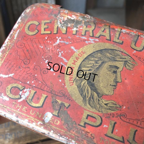 画像9: Vintage Advertising Tin Can CENTRAL UNION Cut Plug (B764)