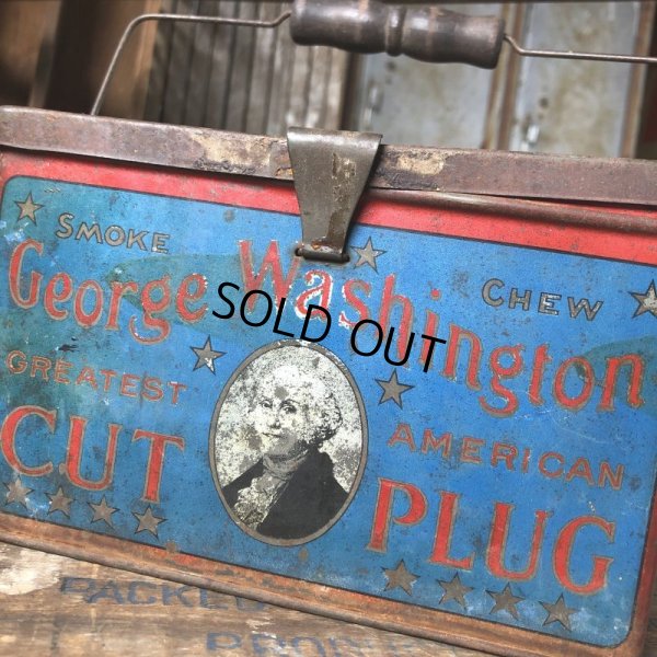 画像9: Vintage Advertising Tin Can George Washington Cut Plug (B775)