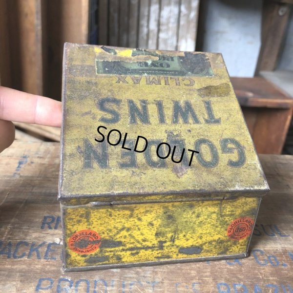 画像4: Vintage Advertising Tin Can GOLDEN TWIN'S Tabacco Cigar (B766)