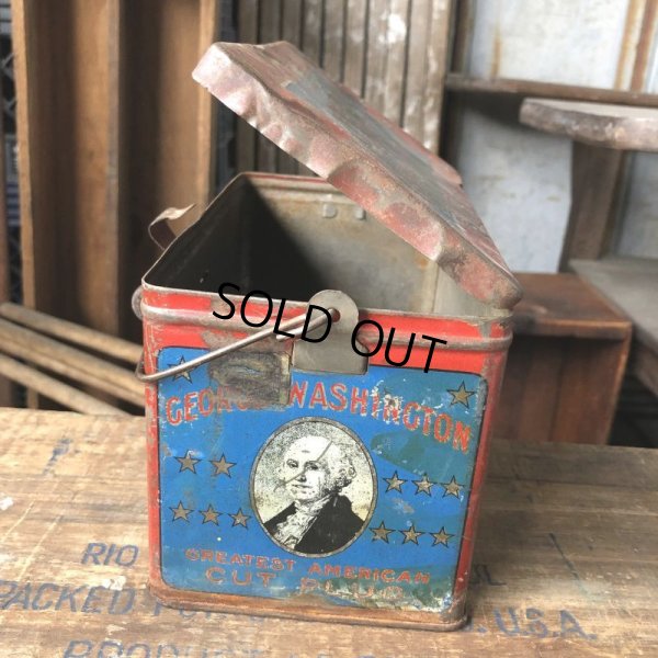 画像5: Vintage Advertising Tin Can George Washington Cut Plug (B775)