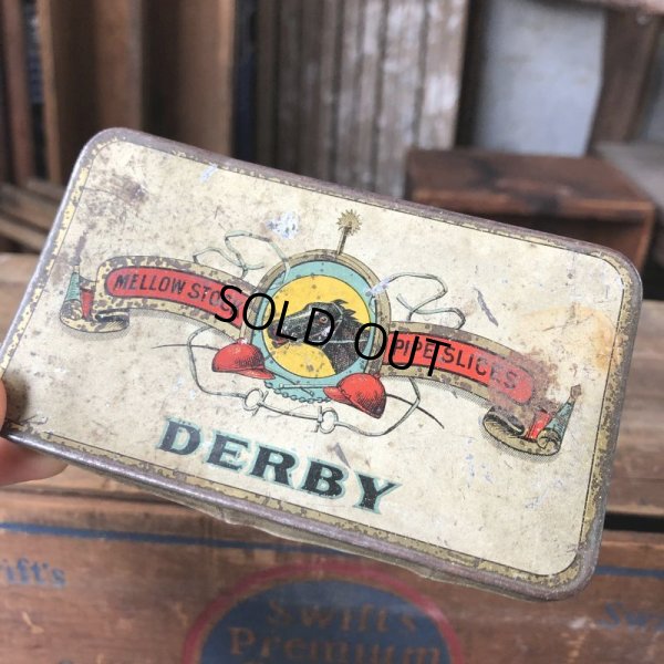 画像1: Vintage Advertising Tin Can DERBY Tabacco (B767)