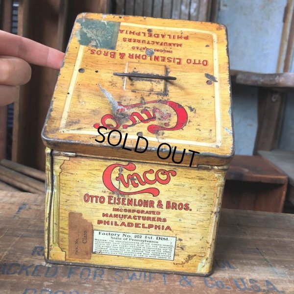 画像5: Vintage Advertising Tin Can Cinco Cigar (B762)