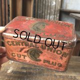 Vintage Advertising Tin Can CENTRAL UNION Cut Plug (B764)
