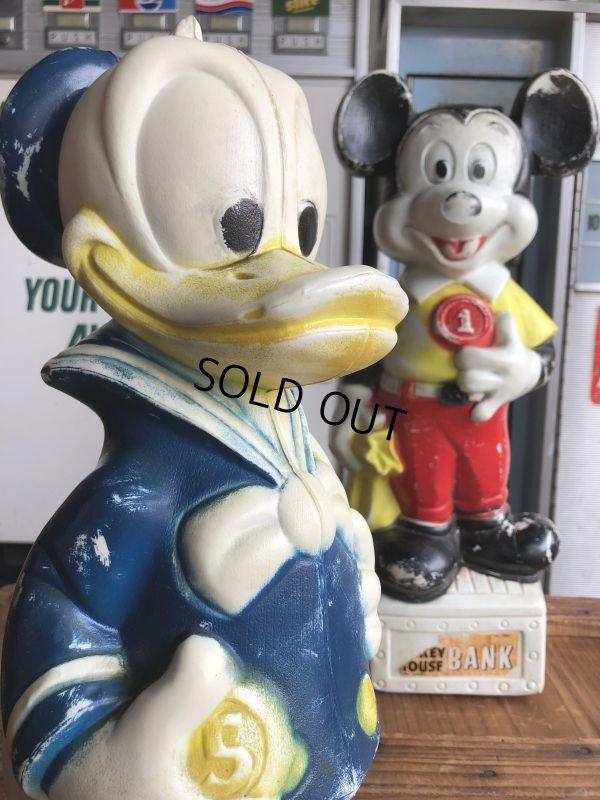 画像16: 60s Vintage Donald Duck Blow Mold Plastic Coin Bank 47cm (B747)