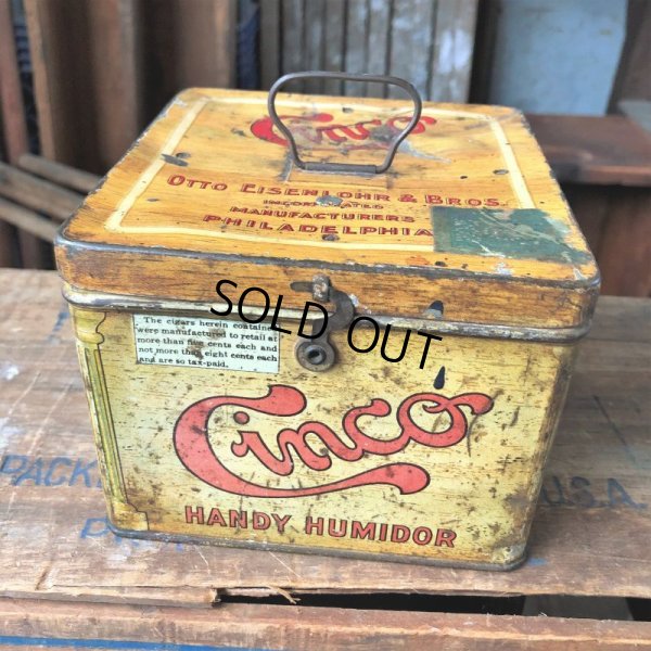 画像2: Vintage Advertising Tin Can Cinco Cigar (B762)