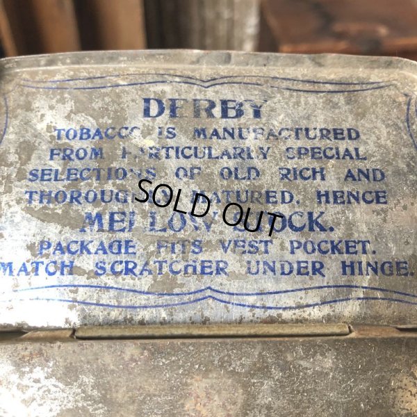 画像9: Vintage Advertising Tin Can DERBY Tabacco (B767)
