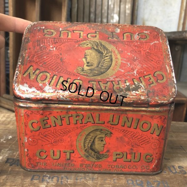 画像5: Vintage Advertising Tin Can CENTRAL UNION Cut Plug (B764)