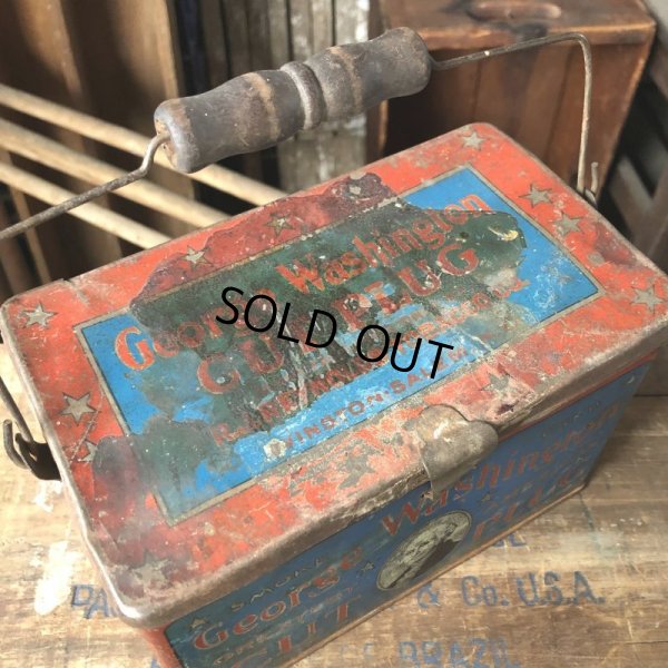 画像8: Vintage Advertising Tin Can George Washington Cut Plug (B775)