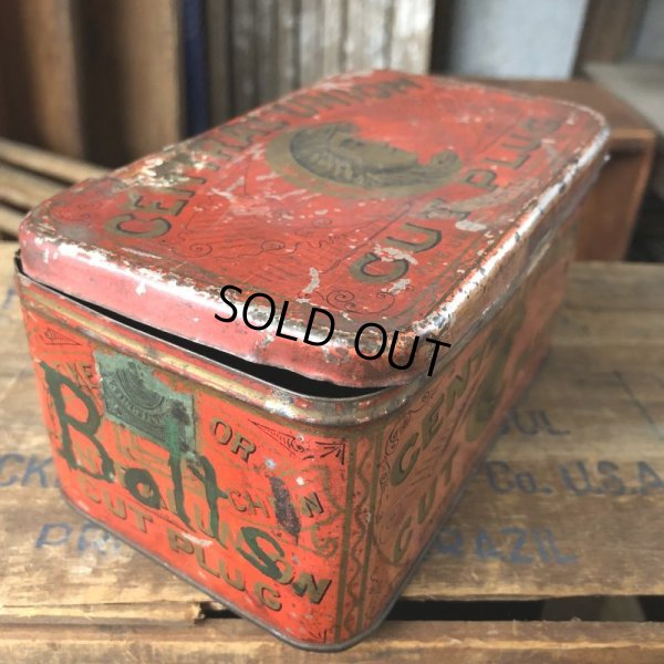 画像3: Vintage Advertising Tin Can CENTRAL UNION Cut Plug (B764)