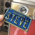 Vintage California Mini Bike Vanity Metal License Plate / STEVE (B778) 