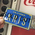 Vintage California Mini Bike Vanity Metal License Plate / KRIS (B781) 