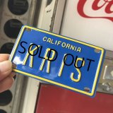 Vintage California Mini Bike Vanity Metal License Plate / KRIS (B781) 
