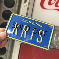 Vintage California Mini Bike Vanity Metal License Plate / KRIS (B781) 