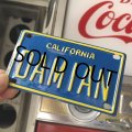 Vintage California Mini Bike Vanity Metal License Plate / DAMIAN (B794) 