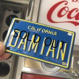 Vintage California Mini Bike Vanity Metal License Plate / DAMIAN (B794) 