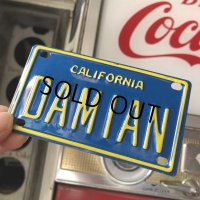 Vintage California Mini Bike Vanity Metal License Plate / DAMIAN (B794) 