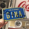 Vintage California Mini Bike Vanity Metal License Plate / GINA (B777) 