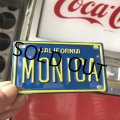 Vintage California Mini Bike Vanity Metal License Plate / MONICA (B805) 