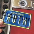 Vintage California Mini Bike Vanity Metal License Plate / RUTH (B801) 