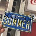 Vintage California Mini Bike Vanity Metal License Plate / SUMMER (B792) 