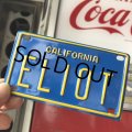 Vintage California Mini Bike Vanity Metal License Plate / ELIOT (B811) 