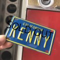 Vintage California Mini Bike Vanity Metal License Plate / KENNY (B802) 