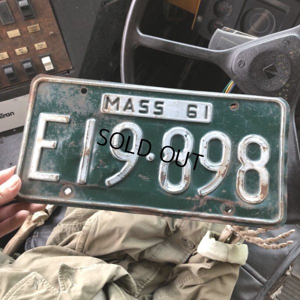 画像1: 60s Vintage American License Number Plate (B832)