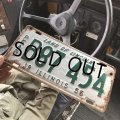 50s Vintage American License Number Plate (B850)