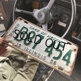 50s Vintage American License Number Plate (B850)
