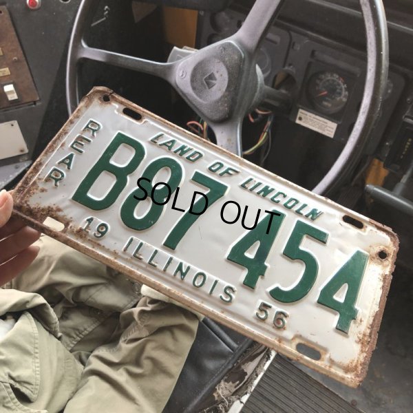 画像1: 50s Vintage American License Number Plate (B850)