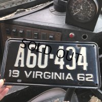 60s Vintage American License Number Plate (B834)