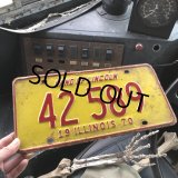 70s Vintage American License Number Plate (B824)