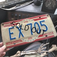 70s Vintage American License Number Plate 200YRS (B816)
