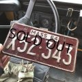 60s Vintage American License Number Plate (B838)