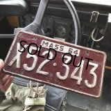 60s Vintage American License Number Plate (B838)