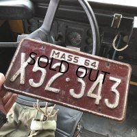 60s Vintage American License Number Plate (B838)