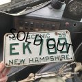 50s Vintage American License Number Plate (B852)