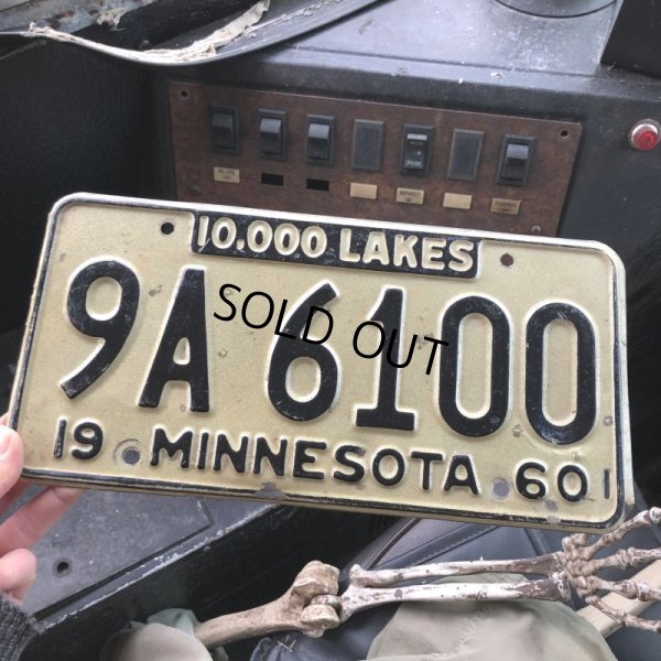 画像1: 60s Vintage American License Number Plate (B830)