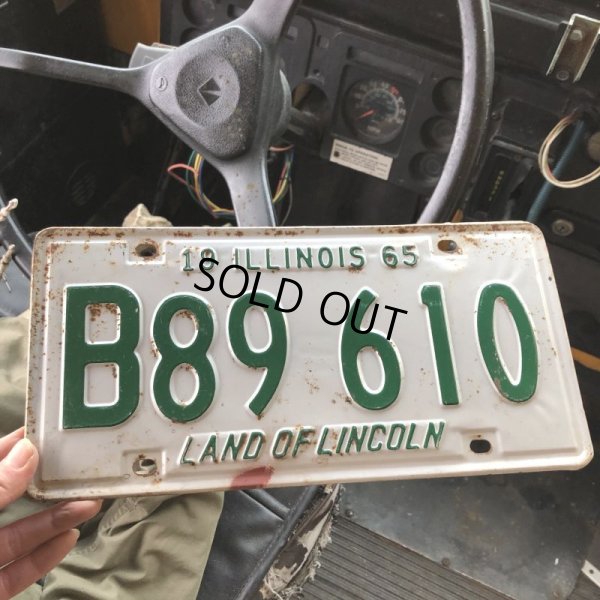 画像1: 60s Vintage American License Number Plate (B841)