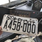 60s Vintage American License Number Plate (B843)