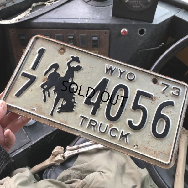 画像1: 70s Vintage American License Number Plate (B827)