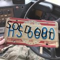 70s Vintage American License Number Plate 200YRS (B817)