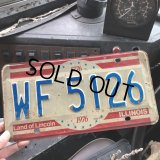 70s Vintage American License Number Plate 200YRS (B815)