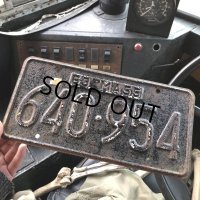 60s Vintage American License Number Plate (B836)