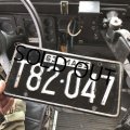 60s Vintage American License Number Plate (B837)