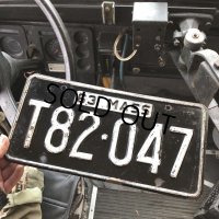 60s Vintage American License Number Plate (B837)