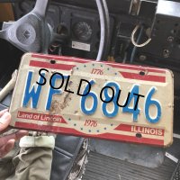 70s Vintage American License Number Plate 200YRS (B819)