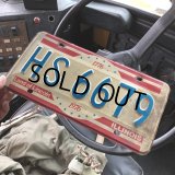 70s Vintage American License Number Plate 200YRS (B820)