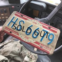70s Vintage American License Number Plate 200YRS (B820)